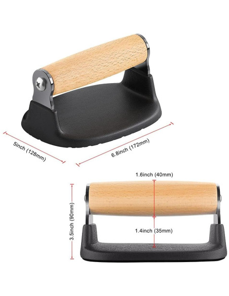 Barras de Flexiones Dolibest con Mangos de Madera 2PCS