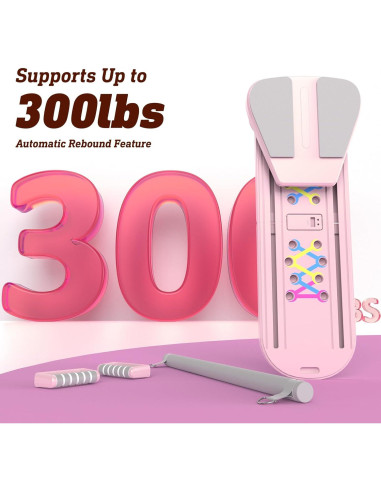 Tabla de Pilates AddWin Rosa 15-en-1 Plegable para Ejercicio