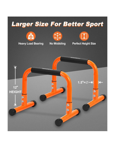 Barra de Flexiones TABEKE Antideslizante 30,48 cm 660 lbs