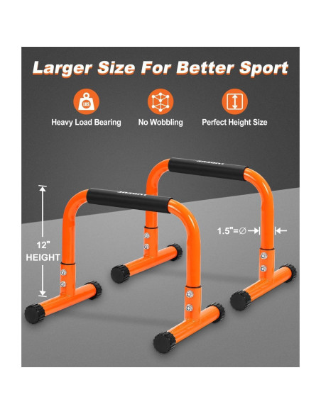 Barra de Flexiones TABEKE Antideslizante 30,48 cm 660 lbs