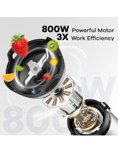 Batidora de Inmersión Turelar 800W con Accesorios 5 en 1 2