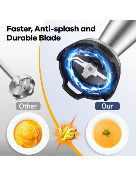 Batidora de Inmersión Turelar 800W con Accesorios 5 en 1 Batidora de Inmersión Turelar 800W con Accesorios 5 en 1