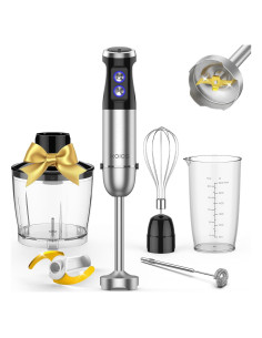 Batidora de Mano KOIOS 1000W 5-en-1 Acero Inoxidable 12 Velocidades