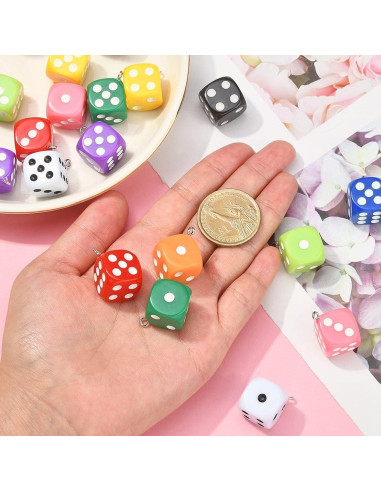 Encantos de Dados Plásticos UR URLIFEHALL 20 Pcs 26mm