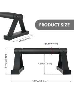 Barras de Flexiones Airogym de Acero Antideslizantes 600 lbs 2