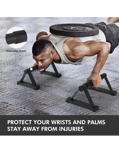 Barras de Flexiones Airogym de Acero Antideslizantes 600 lbs