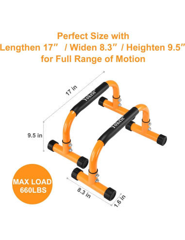 Barra de Flexiones Yokele 24 cm Antideslizante para Calistenia
