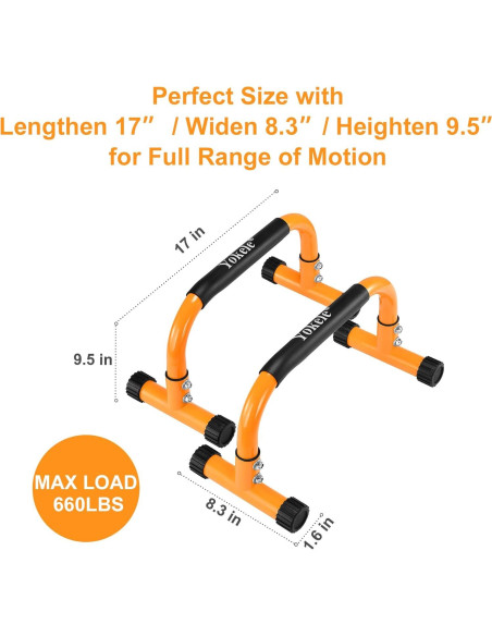 Barra de Flexiones Yokele 24 cm Antideslizante para Calistenia