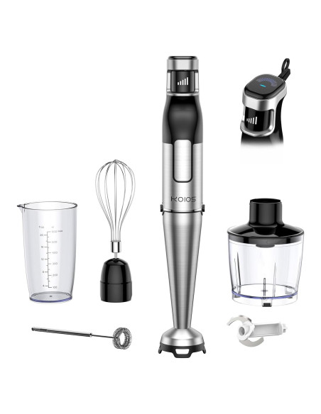 Batidora de Inmersión KOIOS 5 en 1 1100W Acero Inoxidable