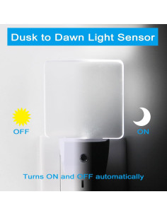 Luces Nocturnas LED U4GLORY con Sensor Automático - Paquete de 2 2