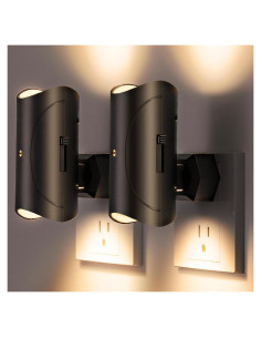 Luz Nocturna Aora con Sensor Crepúsculo, Juego de 2