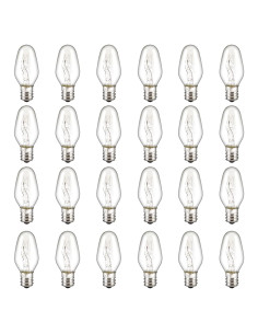 Paquete 24 Bombillas C7 E12 15W Regulables LinMiFo