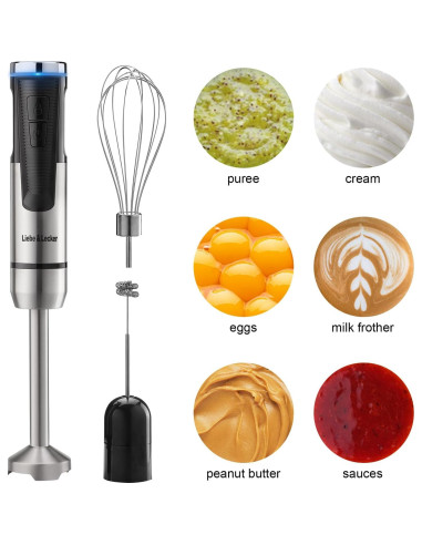 Mezclador de Mano Liebe&Lecker Sin Cable 8 Velocidades