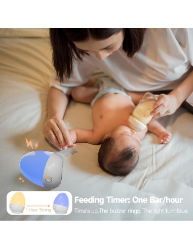 Luz Nocturna Táctil ZUZUKID Recargable para Bebés 3 Colores