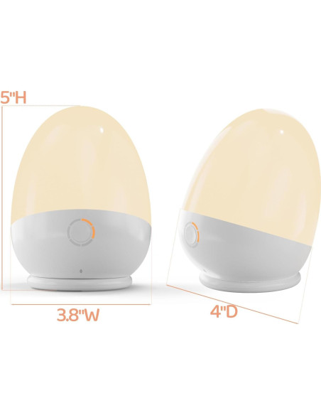 Luz Nocturna Táctil ZUZUKID Recargable para Bebés 3 Colores Luz Nocturna Táctil ZUZUKID Recargable para Bebés 3 Colores