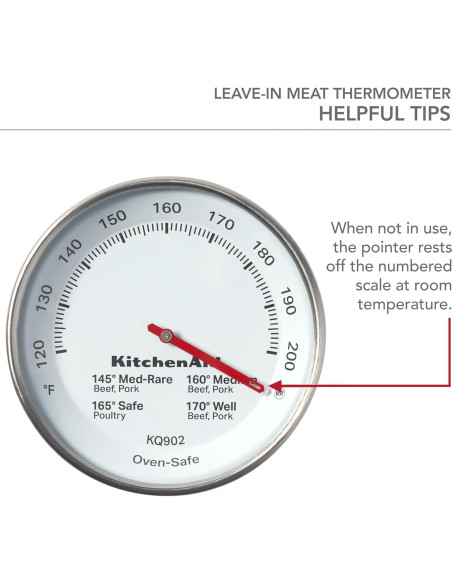 Termómetro de Carne KitchenAid KQ902 Acero Inoxidable 7,62 cm