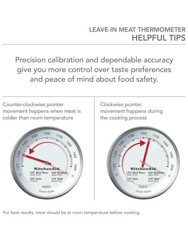 Termómetro de Carne KitchenAid KQ902 Acero Inoxidable 7,62 cm