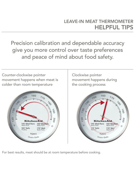 Termómetro de Carne KitchenAid KQ902 Acero Inoxidable 7,62 cm