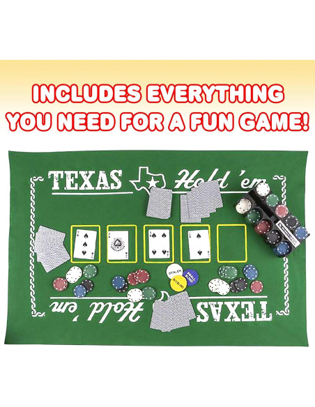 Juego de Poker Texas Hold'em Gamie - Set Completo para 10 Jugadores