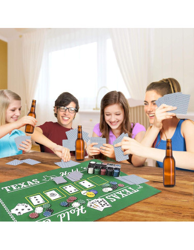 Juego de Poker Texas Hold'em Gamie - Set Completo para 10 Jugadores
