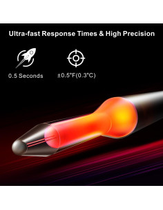 Termómetro de Carne Digital iProbe IP-08 Pantalla Color 2