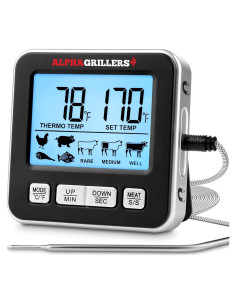 Termómetro Digital para Carne Alpha Grillers 25,4 cm
