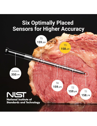 Termómetro de Carne Inalámbrico ThermoMaven G2 6 Sensores
