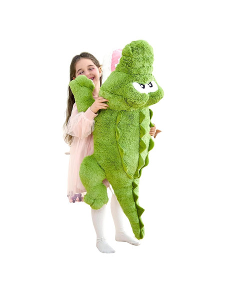 Cocodrilo de Peluche Gigante IKASA 76 cm Suave y Kawaii