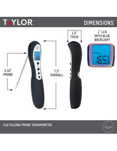 Termómetro Digital Taylor 3516 para Carne y BBQ - Precisión Alta 2