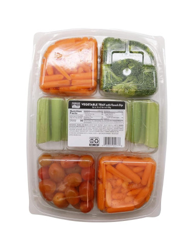 Bandeja de Verduras Orgánicas EARTHBOUND FARM con Salsa Ranch 1021g