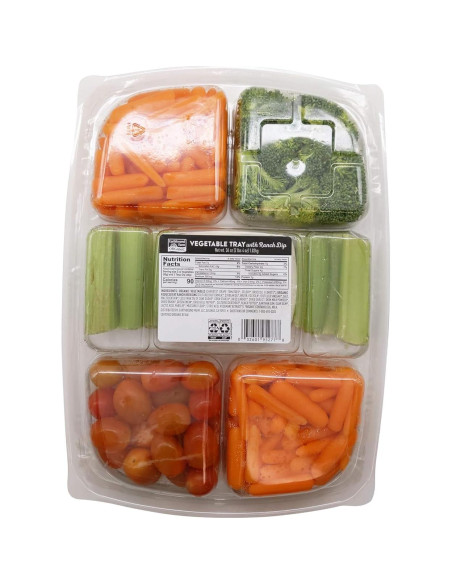 Bandeja de Verduras Orgánicas EARTHBOUND FARM con Salsa Ranch 1021g