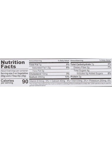 Bandeja de Verduras Orgánicas EARTHBOUND FARM con Salsa Ranch 1021g