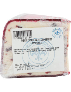 Queso Wensleydale de arándano Somerdale 453 g 2