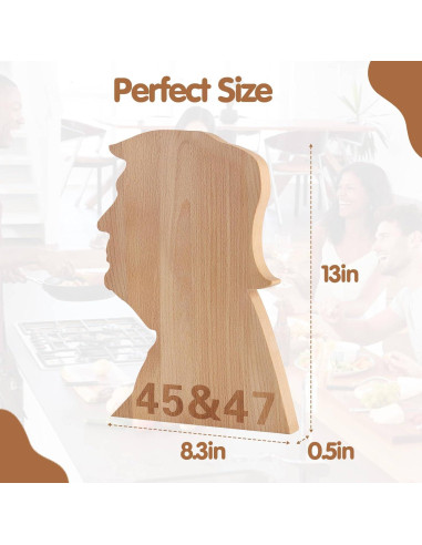 Tabla de Charcutería TIFFYONEK de Madera 33x19 cm