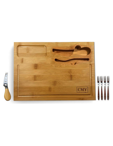 Tabla de Charcutería CMY Collections 30x21 cm con Cuchillo