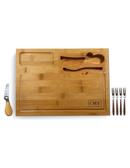 Tabla de Charcutería CMY Collections 30x21 cm con Cuchillo