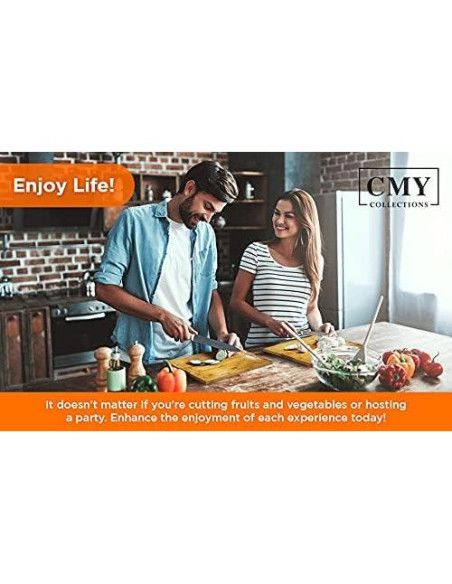 Tabla de Charcutería CMY Collections 30x21 cm con Cuchillo