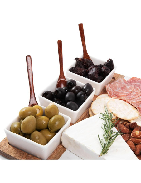 Juego de Tabla de Charcutería Joyful Brand 11 Piezas Acacia Juego de Tabla de Charcutería Joyful Brand 11 Piezas Acacia