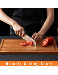 Tabla de Cortar de Bambú Allsum 45,72 cm con Surcos 2