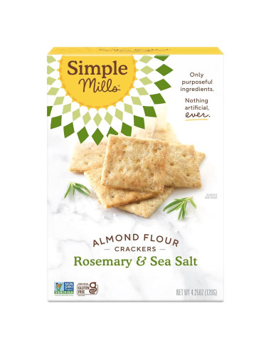 Galletas de Almendra Simple Mills Romero y Sal Marina 120g