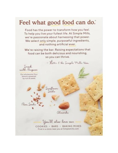 Galletas de Almendra Simple Mills Romero y Sal Marina 120g