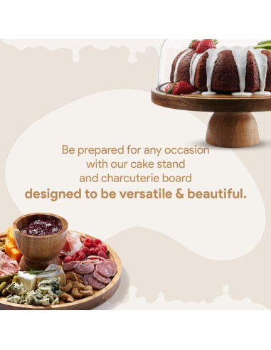 Soporte para Pasteles Redondo Homesphere 30,48 cm con Tapa