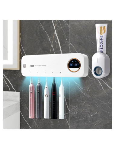 Limpiador de Cepillos de Dientes GFBEBDV con Dispensador Automático