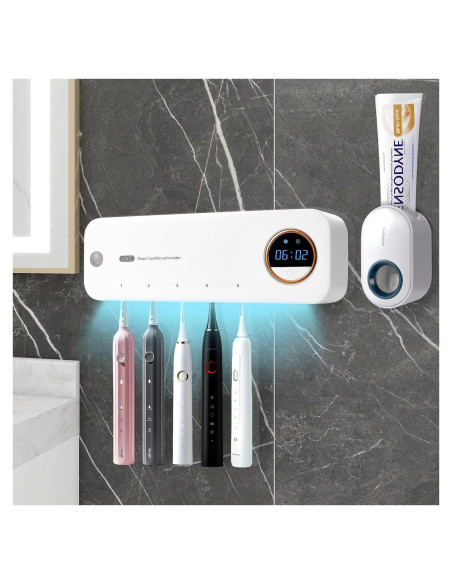 Limpiador de Cepillos de Dientes GFBEBDV con Dispensador Automático