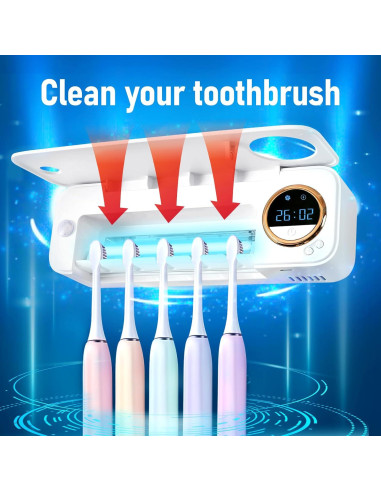 Limpiador de Cepillos de Dientes GFBEBDV con Dispensador Automático