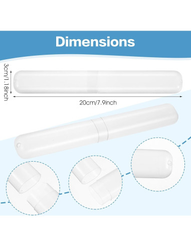 Estuche de Cepillo de Dientes de Viaje DIVINA VITAE 60 Piezas