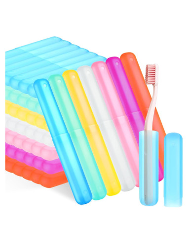 Estuche de Cepillo de Dientes de Viaje 70 Piezas 7 Colores