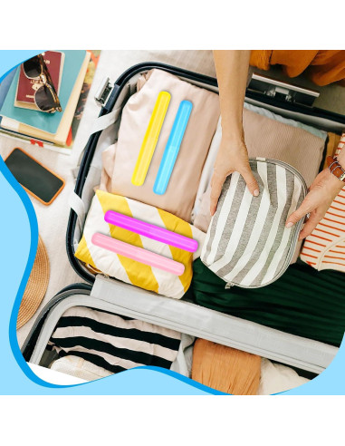 Estuche de Cepillo de Dientes de Viaje 70 Piezas 7 Colores