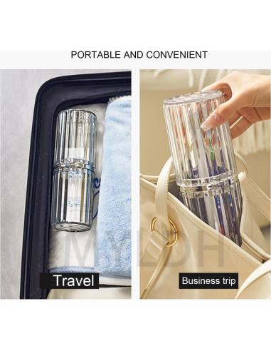 Estuche para Cepillo de Dientes de Viaje MYLDH 2 en 1
