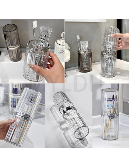 Estuche para Cepillo de Dientes de Viaje MYLDH 2 en 1